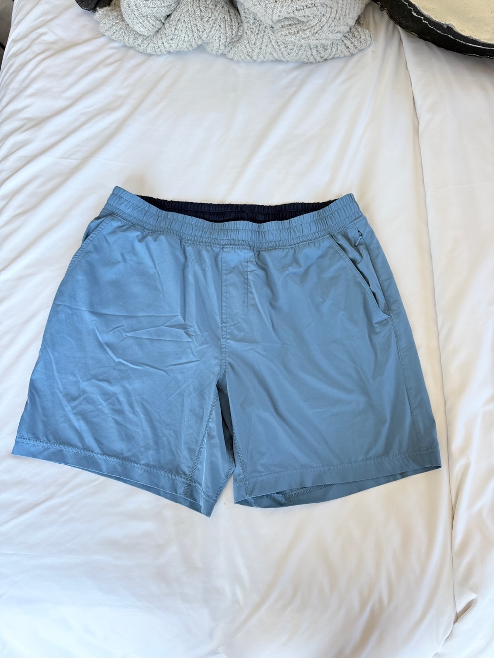 Rhône Men's 7” Light Blue Athletic Shorts